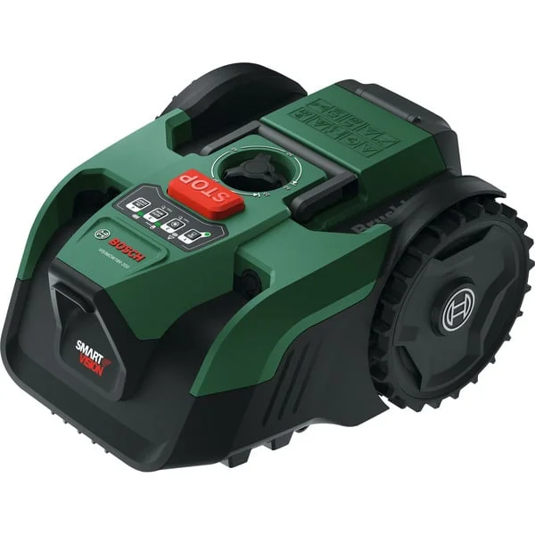 Bosch Heimwerken & Garten Mähroboter VISIMOW18V-200, 18Volt (grün/schwarz, 1x Li-Ion Akku 5,0Ah, 1x Ersatzmesser, POWER FOR ALL ALLIANCE)