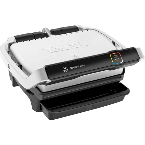 Tefal OptiGrill Elite GC750D, Kontaktgrill (silber/schwarz, 2.000 Watt, B-Ware)