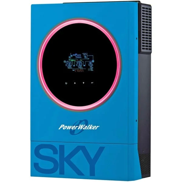 BlueWalker Solar-Wechselrichter 3600 SKY OGN (schwarz/blau, 3.600 VA / 3.600 W)