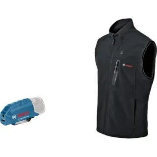 Bosch Professional Beheizbare Weste GHV 12+18V XA, M, Arbeitskleidung (schwarz, ohne Akku)