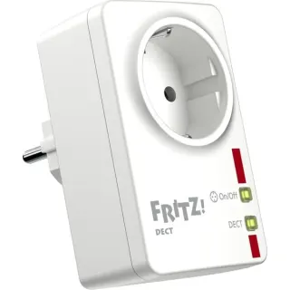 FRITZ! DECT 200 SmartHome, Steckdose (weiß/rot)