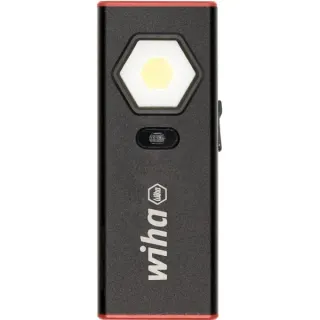Wiha Handleuchte 1.200 lm, Taschenlampe (schwarz/rot)