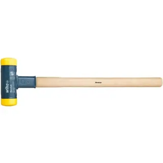 Wiha Vorschlaghammer rückschlagfrei, mittelhart (schwarz/holz, Ø 80mm)