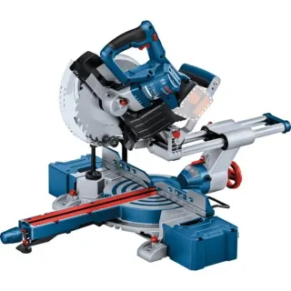 Bosch Professional PRO Akku-Kapp- und Gehrungssäge BITURBO GCM 18V-254 D Professional solo (blau, ohne Akku und Ladegerät)