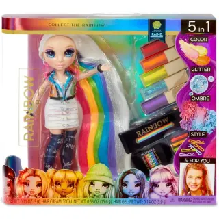MGA Entertainment Rainbow Surprise Hair Play Rainbow Doll, Puppe