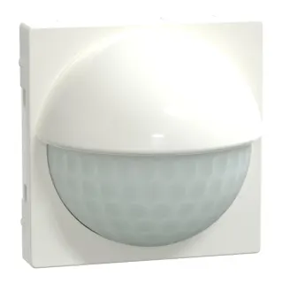Merten Sensor-Modul Präsenzmelder Unterputz System M mit einstellbarem Erfassungsbereich und Lichtfühler, Bewegungsmelder (weiß (glänzend), Retail)