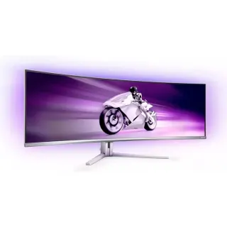 Philips Evnia 49M2C8900, Gaming-Monitor (124.3 cm (48.9 Zoll), weiß, DQHD, QD OLED, HDMI, DisplayPort, USB-C, Curved, HDR True Black 400, 240Hz Panel)