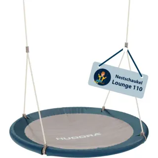 HUDORA Nestschaukel Lounge 110 (blau/beige)