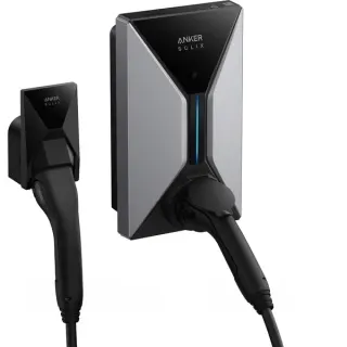 Anker SOLIX V1 Wallbox 7,4KW, 32A 1-phasig (schwarz/grau, ohne Kabel, mit Typ2-Ladebuchse)