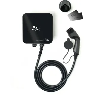 Juice Technology JUICE CHARGER me, Wallbox (schwarz/silber, 11 kW, 5 m Kabel, RFID, MID-Energiezähler)