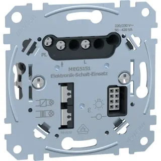 Merten Elektronik-Schalt-Einsatz Typ MEG5151-0000, MOSFET, Unterputz, 230 Volt, 50-420 Watt, Schalteinsatz (Retail)