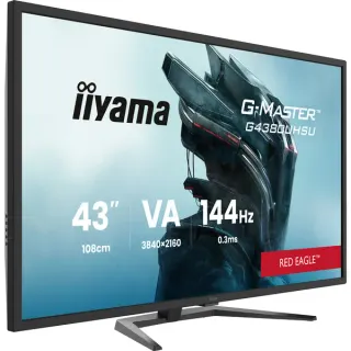 iiyama G-Master G4380UHSU-B2 Red Eagle, Gaming-Monitor (108 cm (42.5 Zoll), schwarz, 4K UHD, VA, Adaptive-Sync, USB-HUB, HDR, 144Hz Panel)