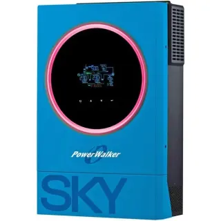 BlueWalker Solar-Wechselrichter 5600 SKY OGN (schwarz/blau, 5.600 VA / 5.600 W)