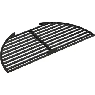 Big Green Egg Halber Gusseisenrost Large, Ø 46cm, Grillrost (anthrazit, für Big Green Egg Large)